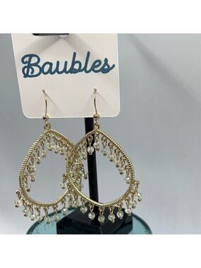 Baubles Gold Crystal Boho Dangle Earrings
